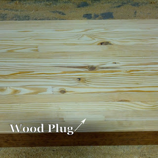 shop installed glulam plug